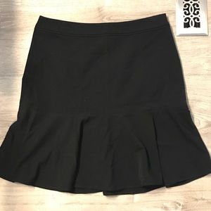 WHBM black flare skirt